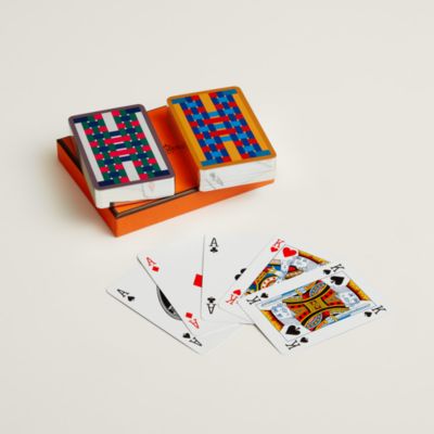 Set of 2 H Tissage bridge playing cards | Hermès Macau SAR